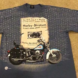 Harley Davidson Motorcycle T Shirt Size L